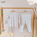  Bộ tay dài thun rib in hoa bé gái ECOBAMBI - BB-23BOBG027 - 8935334001183 