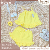  Set bé gái Petal cotton bubble 