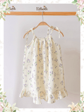  Đầm yếm muslin bé gái ECOBAMBI - BB-23DAMBG005 - 8935334000971 