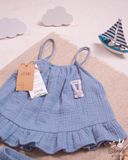  Set bé gái Petal cotton bubble 