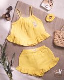  Set bé gái Petal cotton bubble 