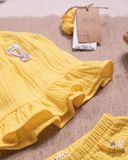  Set bé gái Petal cotton bubble 