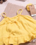  Set bé gái Petal cotton bubble 