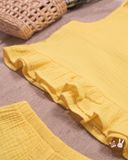  Set bé gái Baby Leaf cotton bubble 