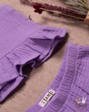  Set bé gái Baby Leaf cotton bubble 