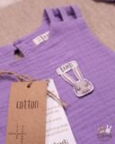  Set bé gái Baby Leaf cotton bubble 