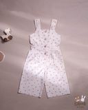  Jumpsuit khoét eo bé gái Cotton Linen 