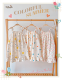  Đầm 2 dây CỔ YẾM đuôi cá cotton MUSLIN in hoạ tiết đáng yêu cho bé gái Ecobambi - BB-23DAMBG005 - 8935334000971 
