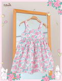  Đầm muslin dáng babydoll thắt nơ ở lưng bé gái - BB-23DAMBG035 - 8935334000988 