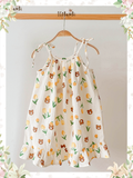  Đầm yếm muslin bé gái ECOBAMBI - BB-23DAMBG005 - 8935334000971 