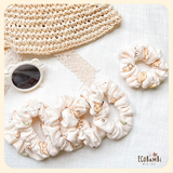  Scrunchies cotton in hoạ tiết - bản nhỏ 