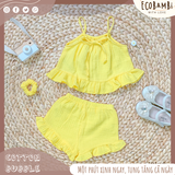  Set bé gái Petal cotton bubble 