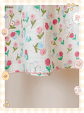  Bộ nữ 2 tay bèo cánh tiên, quần short cotton muslin, có in hoạ tiết đáng yêu Innies - IN-23BONU015 - 8935334001268 