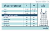  Đầm nữ 2 dây in hoa nhí nhún ngực chất vải thun cotton co giãn và đàn hồi tốt - Innies - 8935334000773 