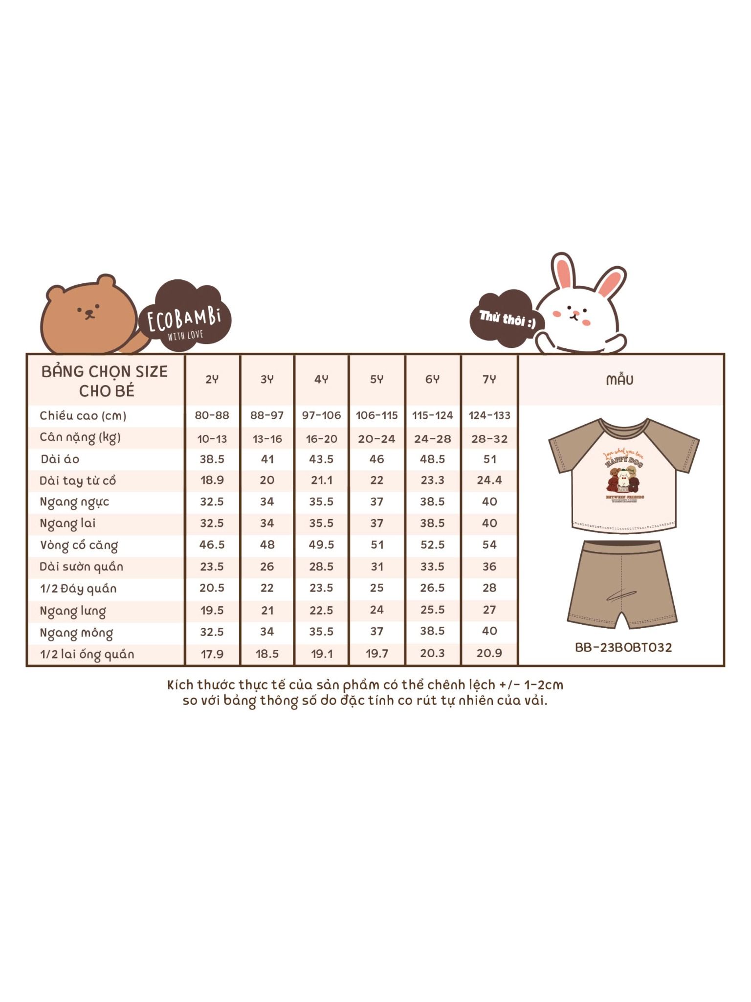  Bộ thun raglan tay ngắn phối màu bé trai ECOBAMBI - BB-23BOBT032 - 8935334001404 - Restock 