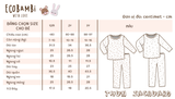  Bộ thun thông hơi cotton DÀI TAY cho bé, phong cách Hàn Quốc kiểu dệt Jacquard in hoạ tiết Ecobambi - 8935334000674 