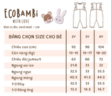  Jumpsuit linen bé gái 