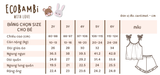  Bộ 2 dây CỔ YẾM, quần short cotton muslin in hoạ tiết đáng yêu cho bé gái Ecobambi - BB-23BOBG006 - 8935334000957 