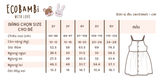  Đầm xoè 2 dây cotton muslin in hoạ tiết đáng yêu cho bé gái Ecobambi - BB-23DAMBG001 - 8935334000827 