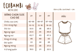  Bộ thun cotton TAY CÁNH DƠI - xẻ tà, quần short phong cách Hàn Quốc in hoa nhí dễ thương cho bé gái ECOBAMBI - BB-23BOBG003 