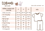  Bộ thun cotton tay ngắn, quần LỠ ỐNG LOE phong cách Hàn Quốc in hoạ tiết màu sắc dễ thương cho bé gái ECOBAMBI - BB-23BOBG004 - 8935334001213 