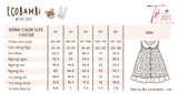  Đầm xoè đuôi cá cổ lá sen, thiết kế mang đậm phong cách Vintage cao cấp dành cho bé gái chất liệu linen - cotton in hoạ tiết hoa nhí ECOBAMBI - 8935334000858 