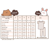  Bộ bé gái tay ngắn, quần lửng thun cotton jacquard in hoạ tiết hoa nhí dễ thương cho bé yêu BB-23BOBG026 - ECOBAMBI - 8935334001176 