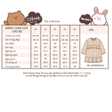 Đầm Muslin tay dài - 2 tầng bèo bé gái - BB-23DAMBG040 - 8935334001312 