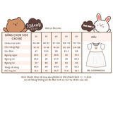  Đầm thun xốp phối muslin - BB-23DAMBG050 - 8935334001350 