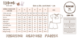  Bộ UNISEX quần LỠ thun cotton Heather phong cách Hàn Quốc in hoạ tiết nổi dễ thương cho bé ECOBAMBI 