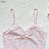  Đầm nữ 2 dây in hoa nhí nhún ngực chất vải thun cotton co giãn và đàn hồi tốt - Innies - 8935334000773 