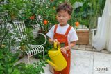  Jumpsuit linen quần lửng phối màu bé trai 