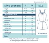  Bộ muslin 2 dây dún vai NỮ Innies - IN-24BONU003 - 8935334001459 