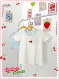  Bộ thun waffle sợi tre áo tay ngắn - quần shorts bé gái - BB-24BOBG036 - 8935334001800 