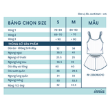  Bộ 2 dây cánh tiên cho nữ mặc nhà cao cấp, chất vải thun rib cotton co giãn và đàn hồi tốt Innies - IN-23BONU010 - 8935334001084 