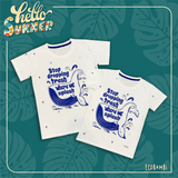  Áo thun chủ đề Bảo vệ động vật - Stop dropping trash where we splash 