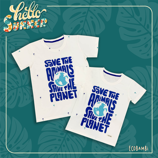  Áo thun chủ đề Bảo vệ động vật - Save the animals, save the planet 