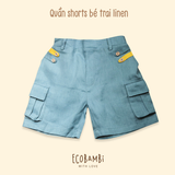  Quần shorts linen bé trai 
