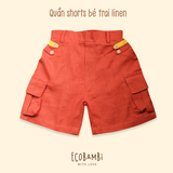  Quần shorts linen bé trai 