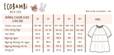  Đầm cotton muslin phối 3 tầng dáng xoè tay phồng đáng yêu cho bé gái BB-23DAMBG016 - ECOBAMBI - 8935334001046 