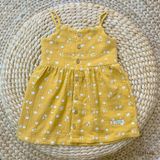  Đầm 2 dây bé gái muslin cotton Ecobambi hoạ tiết hoa nhí 