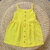  Đầm 2 dây bé gái muslin cotton Ecobambi 