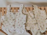  Jumpsuit khoét eo bé gái Cotton Linen 