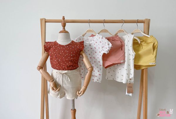  Quần short linen bé gái ECOBAMBI - 8935334000377 