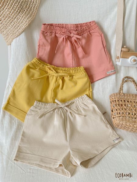  Quần short linen bé gái ECOBAMBI - 8935334000377 