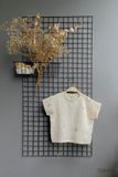  Áo UNISEX cotton Muslin TAY NGẮN phong cách Hàn Quốc năng động in hoạ tiết cho bé 
