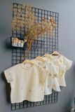  Áo UNISEX cotton Muslin TAY NGẮN phong cách Hàn Quốc năng động in hoạ tiết cho bé 