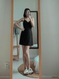  Đầm ngủ Freesize 2 dây quyến rũ phối ren, vải thun gân cotton lạnh dành cho nữ - 8935334000766 