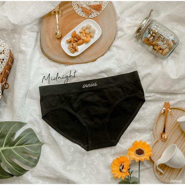 Quần lót nữ Innies seamless  - Hipster - Đen 