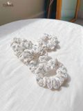  Scrunchies cotton in hoạ tiết - bản nhỏ 